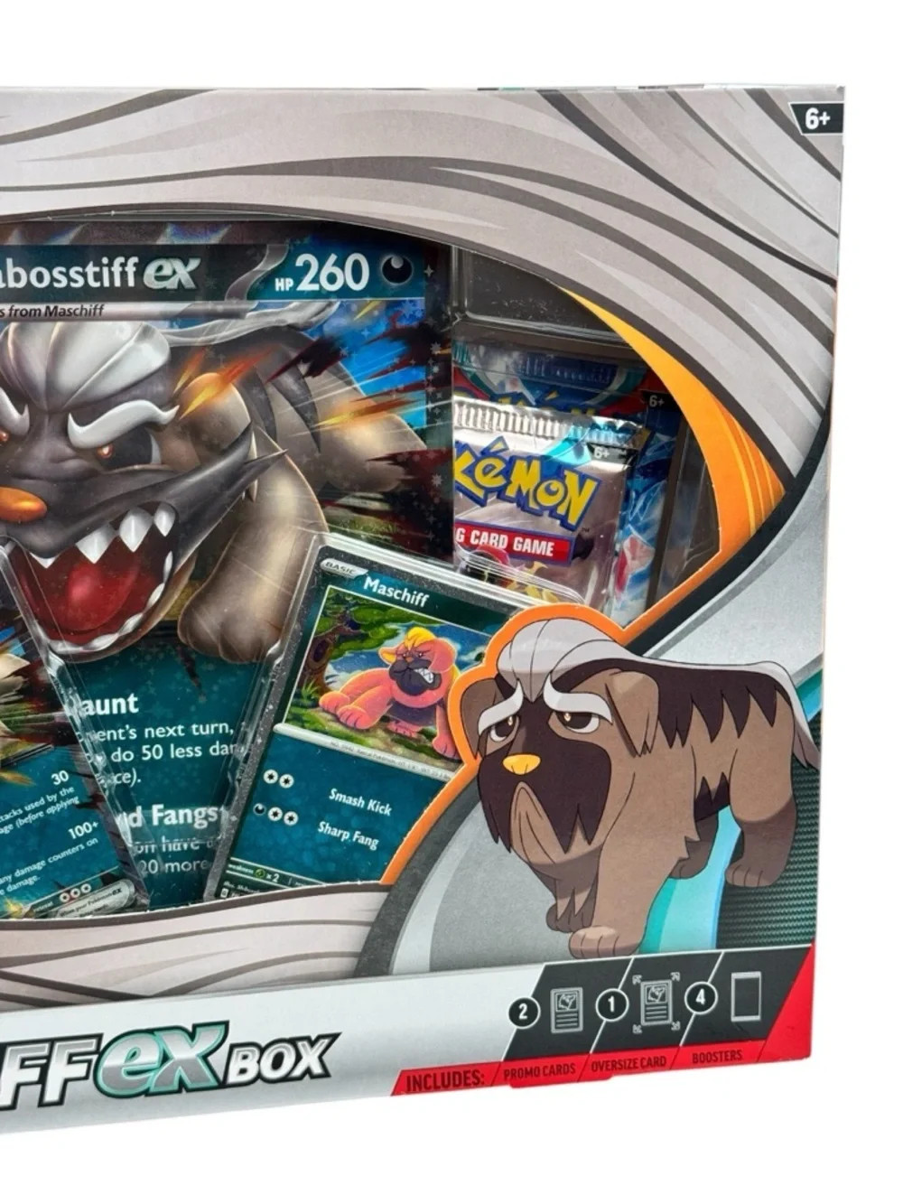 Pokemon TCG Mabosstiff ex Collection Box Kit Promo Factory Sealed Oversize Card